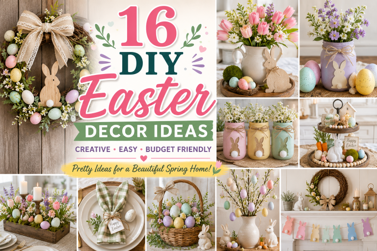 16 DIY Easter Decor Ideas to Make Your Home Look Fresh and Festive