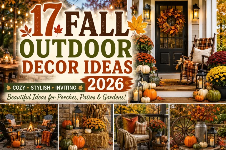 17 Fall Outdoor Decor Ideas 2026 for a Cozy and Stylish Exterior