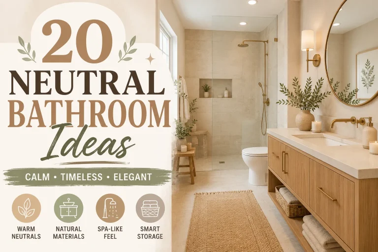 20 Neutral Bathroom Ideas for a Calm, Stylish and Timeless Space