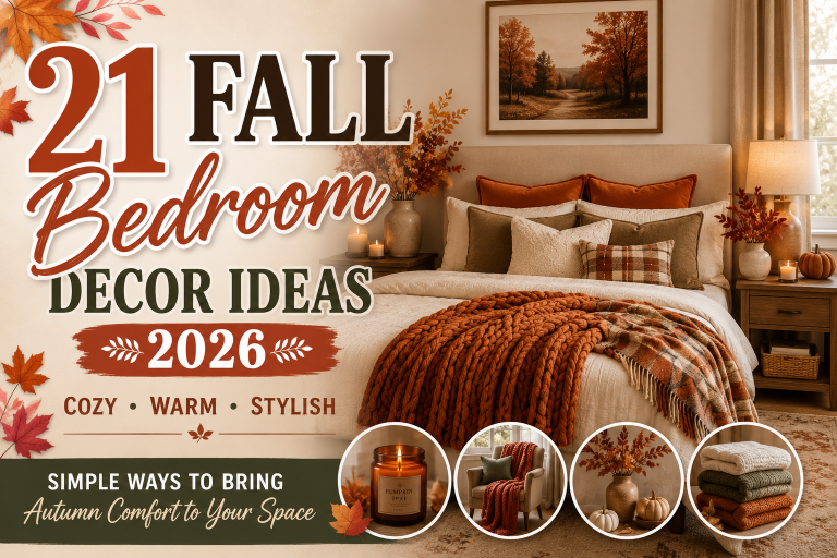 21 Fall Bedroom Decor Ideas 2026 for a Cozy Seasonal Makeover