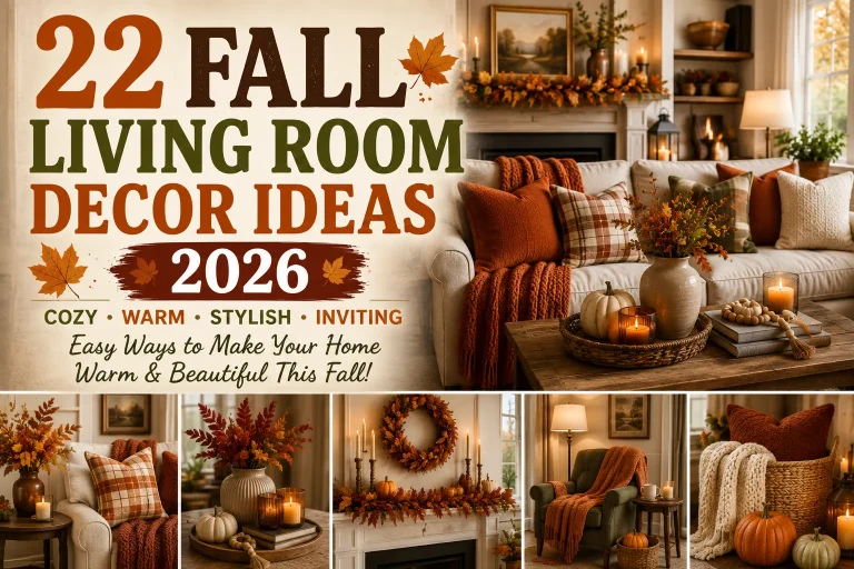 22 Fall Living Room Decor Ideas 2026 for a Cozy and Stylish Home