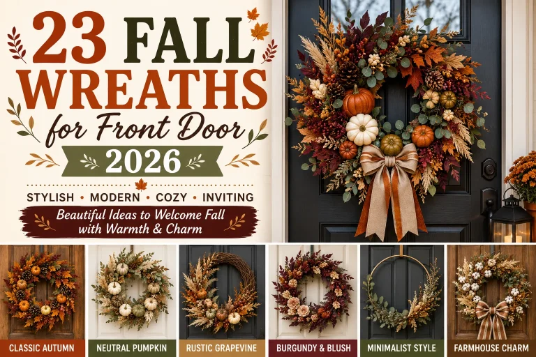 23 Fall Wreaths for Front Door 2026 to Create a Warm Welcome