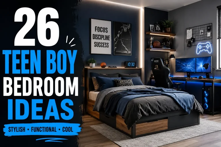 26 Teen Boy Bedroom Ideas for a Cool, Stylish and Functional Space