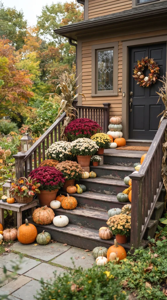 Add Fall Mums to Planters