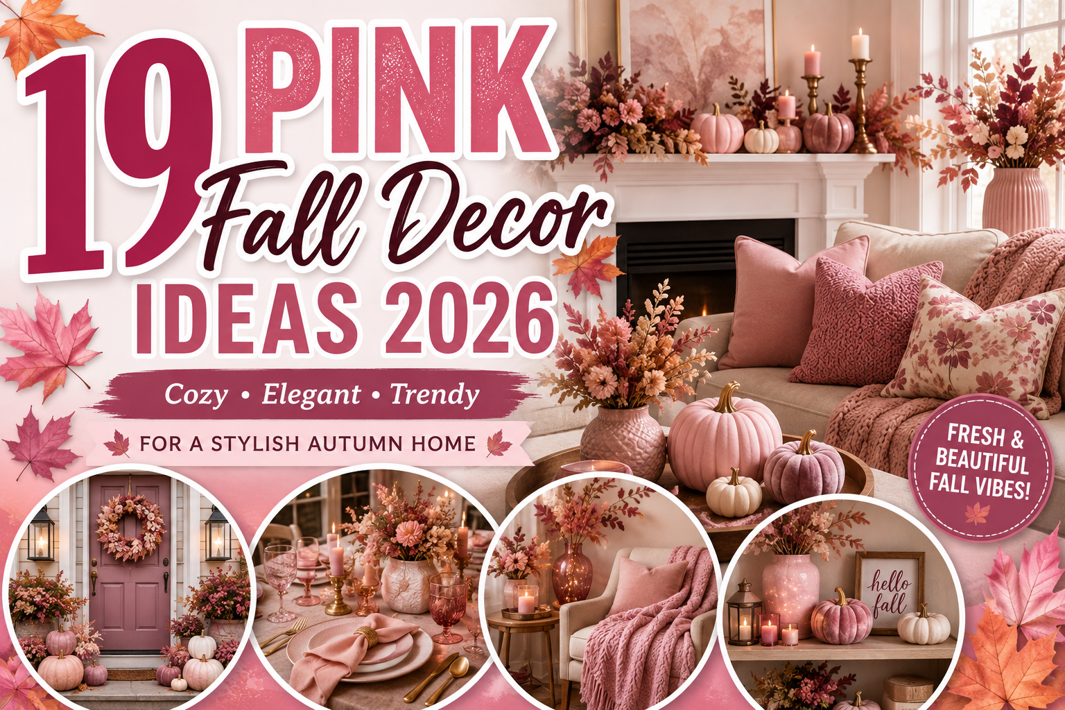 19 Pink Fall Decor Ideas 2026