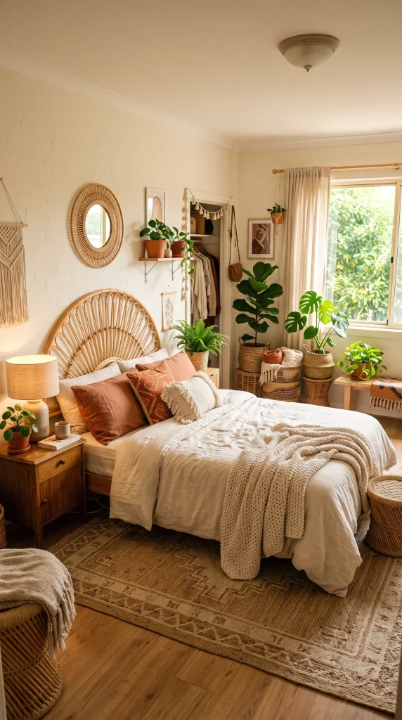 Create a Boho Bedroom With Natural Textures