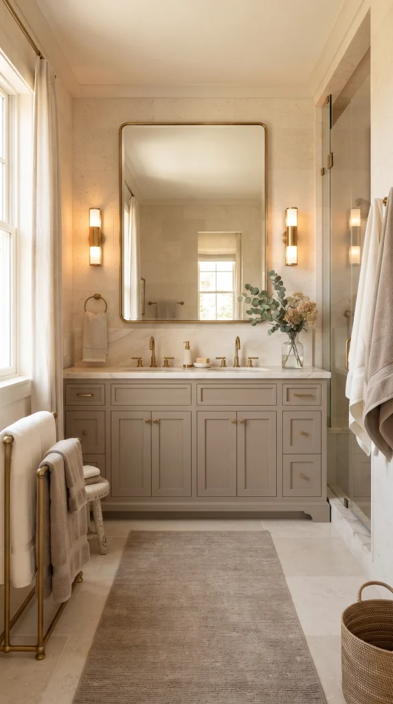 Create a Cream and Taupe Bathroom