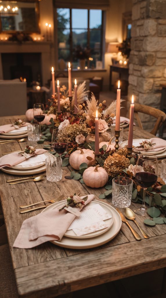 Create a Pink Fall Tablescape