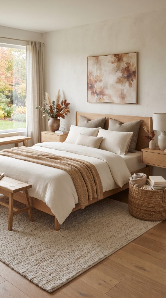 Create a Warm Neutral Fall Bedroom