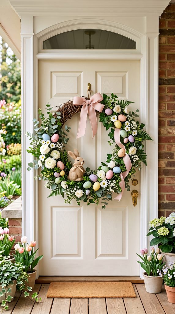DIY Easter Wreath for the Front Door