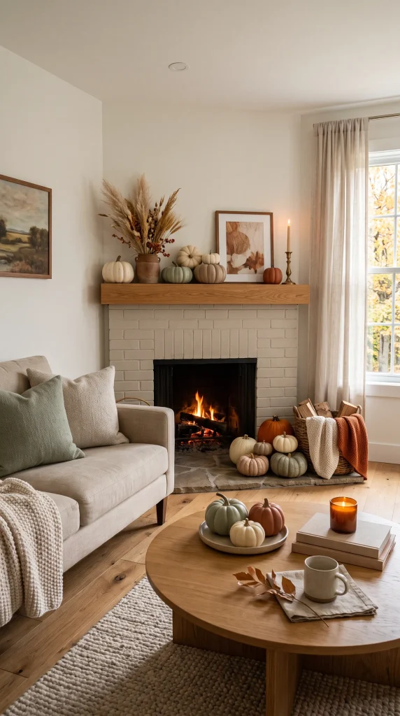Decorate With Neutral Pumpkins
