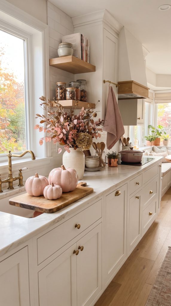 Decorate the Kitchen With Pink Fall Accents