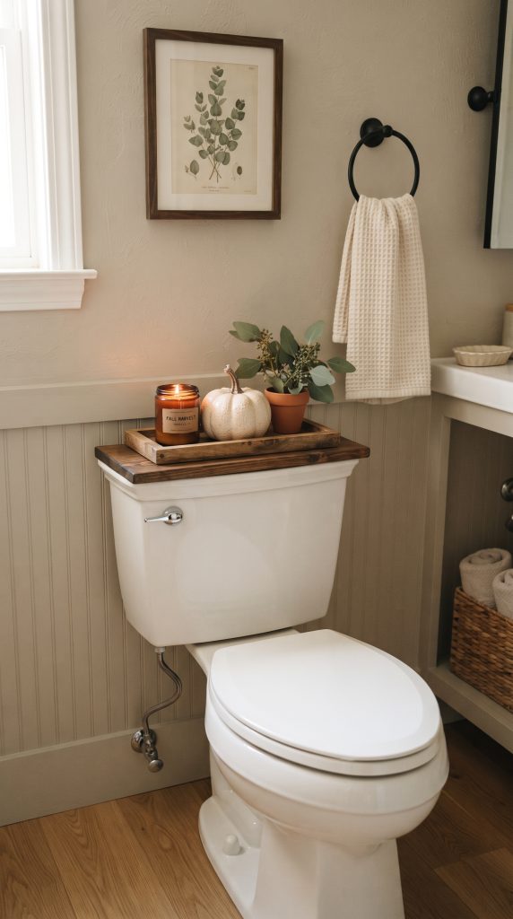 Decorate the Toilet Tank Simply