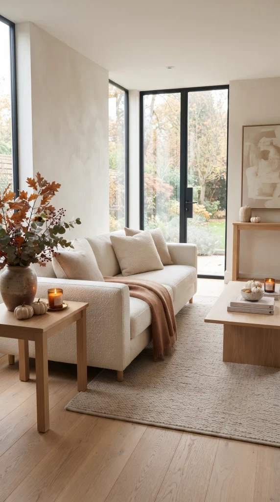 Keep Your Fall Living Room Decor Minimal