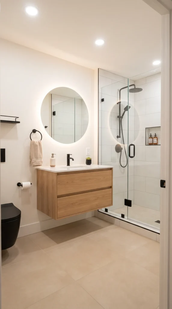 Keep the Basement Bathroom Minimal