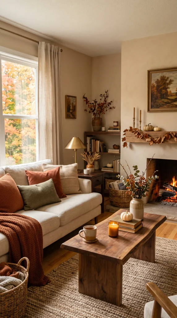 Layer Your Sofa With Fall Throw Pillows