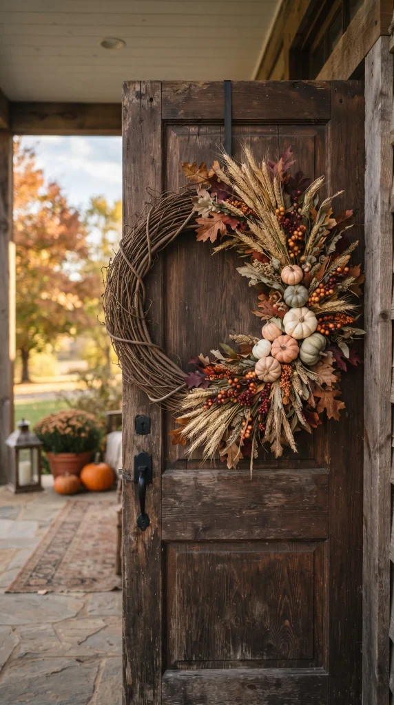 Rustic Grapevine Fall Wreath