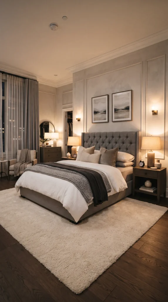 Try a Gray Upholstered Bed