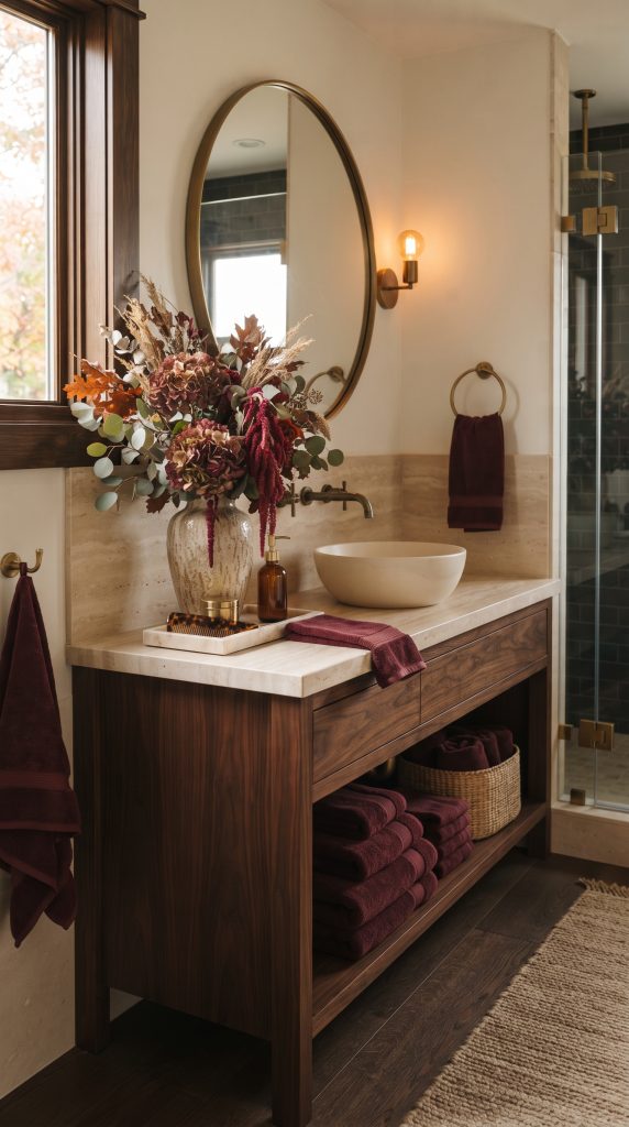 Use Deep Burgundy Accents