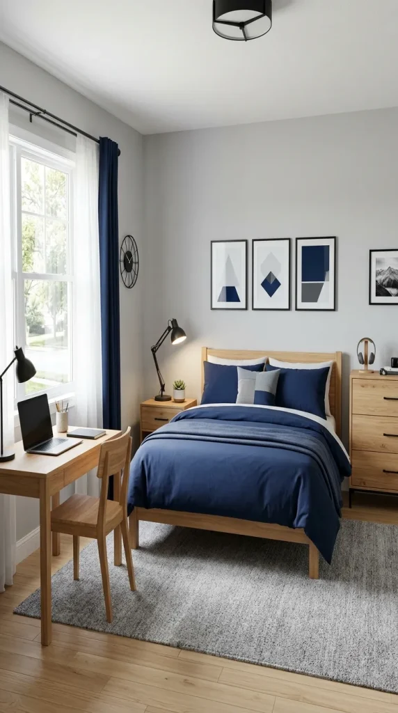 Use Navy Blue Accents