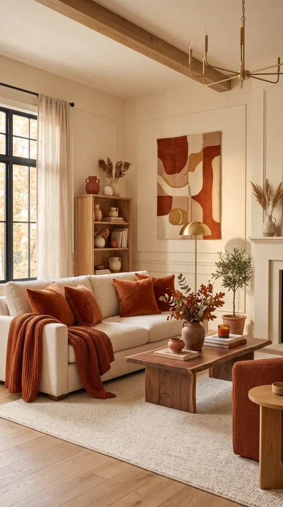 Use Rust and Cream as Your Main Color Palette