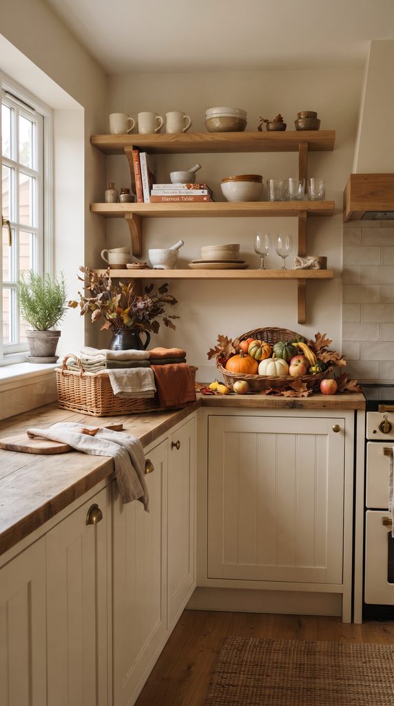 Use Woven Baskets for Autumn Texture