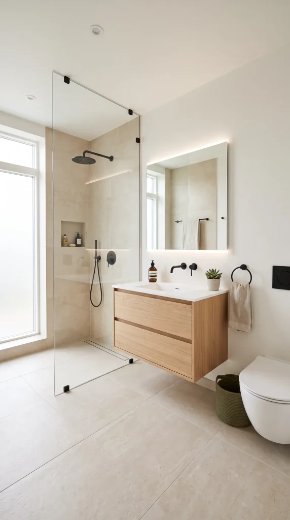 Use a Frameless Glass Shower