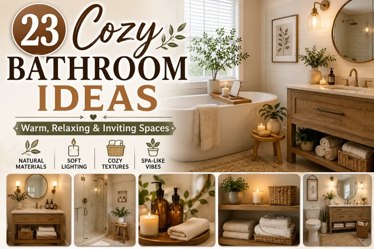 23 Cozy Bathroom Ideas for a Warm, Relaxing and Inviting Space