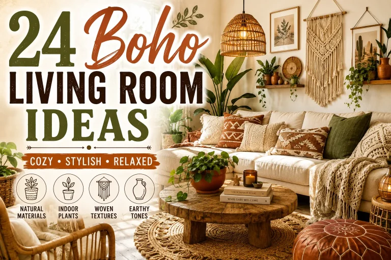 24 Boho Living Room Ideas for a Cozy, Stylish and Relaxed Home