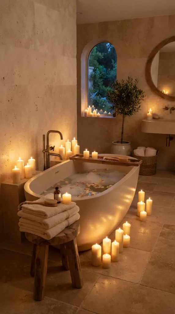 Add Candles for a Spa-Like Feel