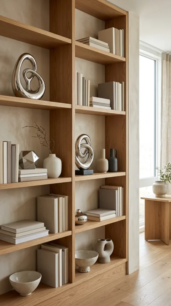 Add Sculptural Chrome Accessories