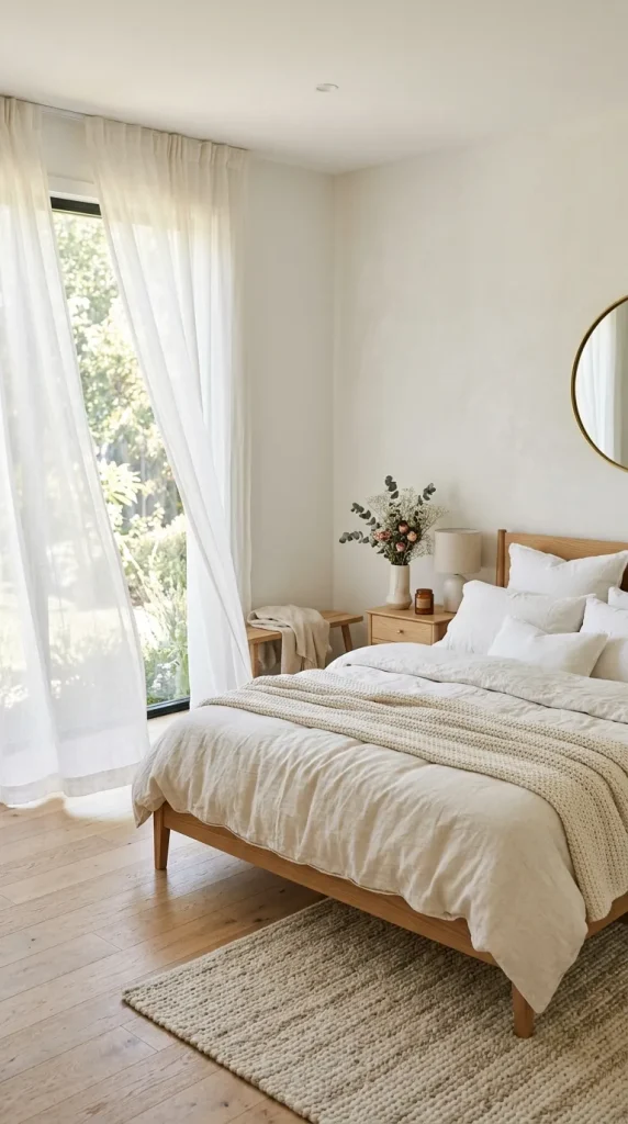 Add Sheer Flowing Curtains