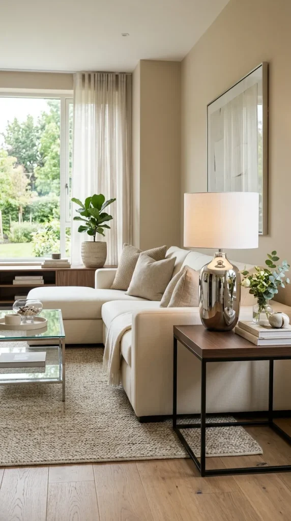 Add a Chrome Table Lamp