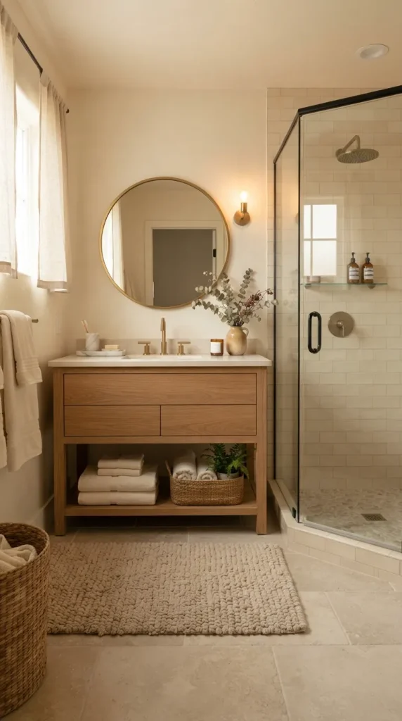 Add a Soft Bathroom Rug