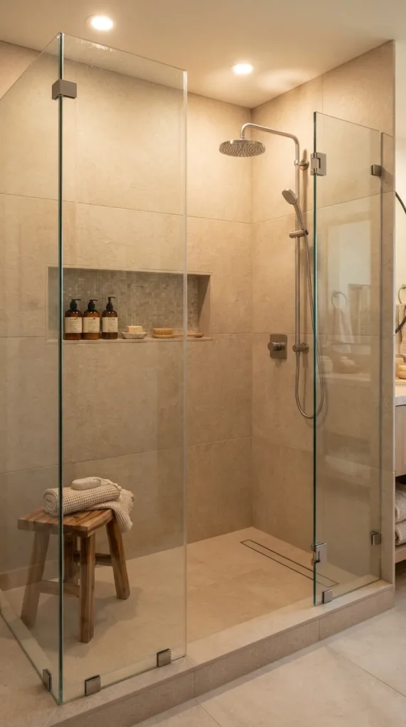 Create a Cozy Shower Area