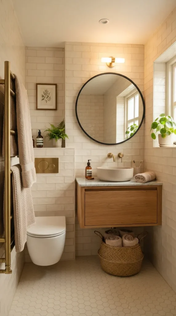 Create a Cozy Small Bathroom