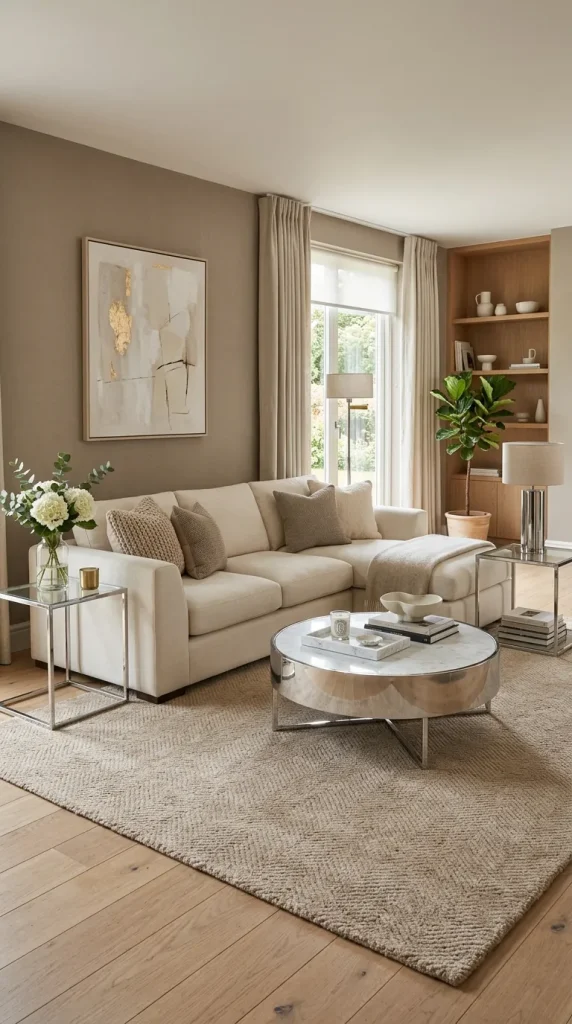 Mix Chrome With Warm Beige