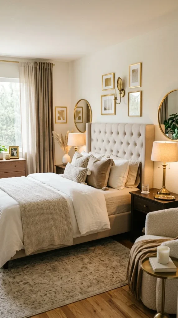 Use Gold or Brass Accents