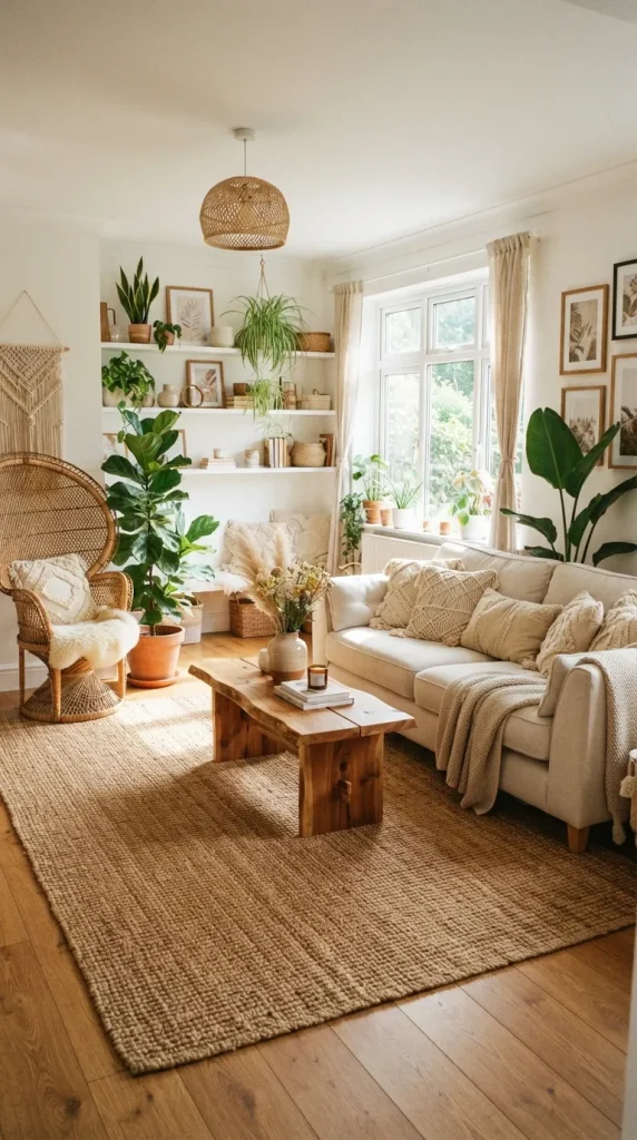Use a Large Woven Rug